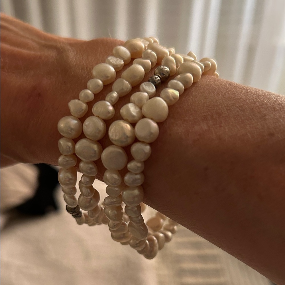 Silpada Fresh-water Pearl Bracelet with Silver Accents